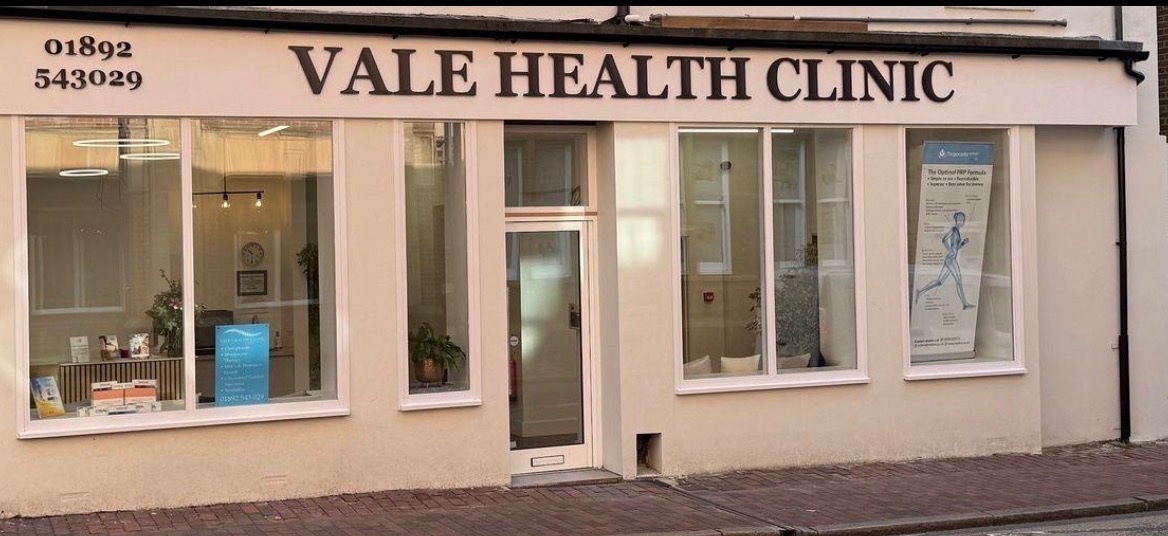 The front of Vale Health Clinic on Vale Road, Tunbridge Wells